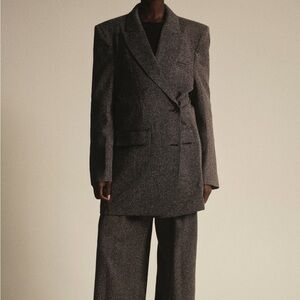 Source Unknown Charcoal Blazer Suit Jacket